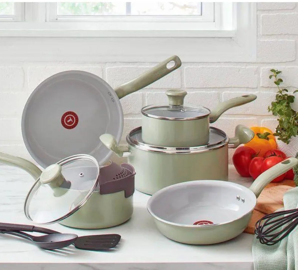 🍳 Jogo de Panelas Tefal Recycled Ceramic 9 Peças
