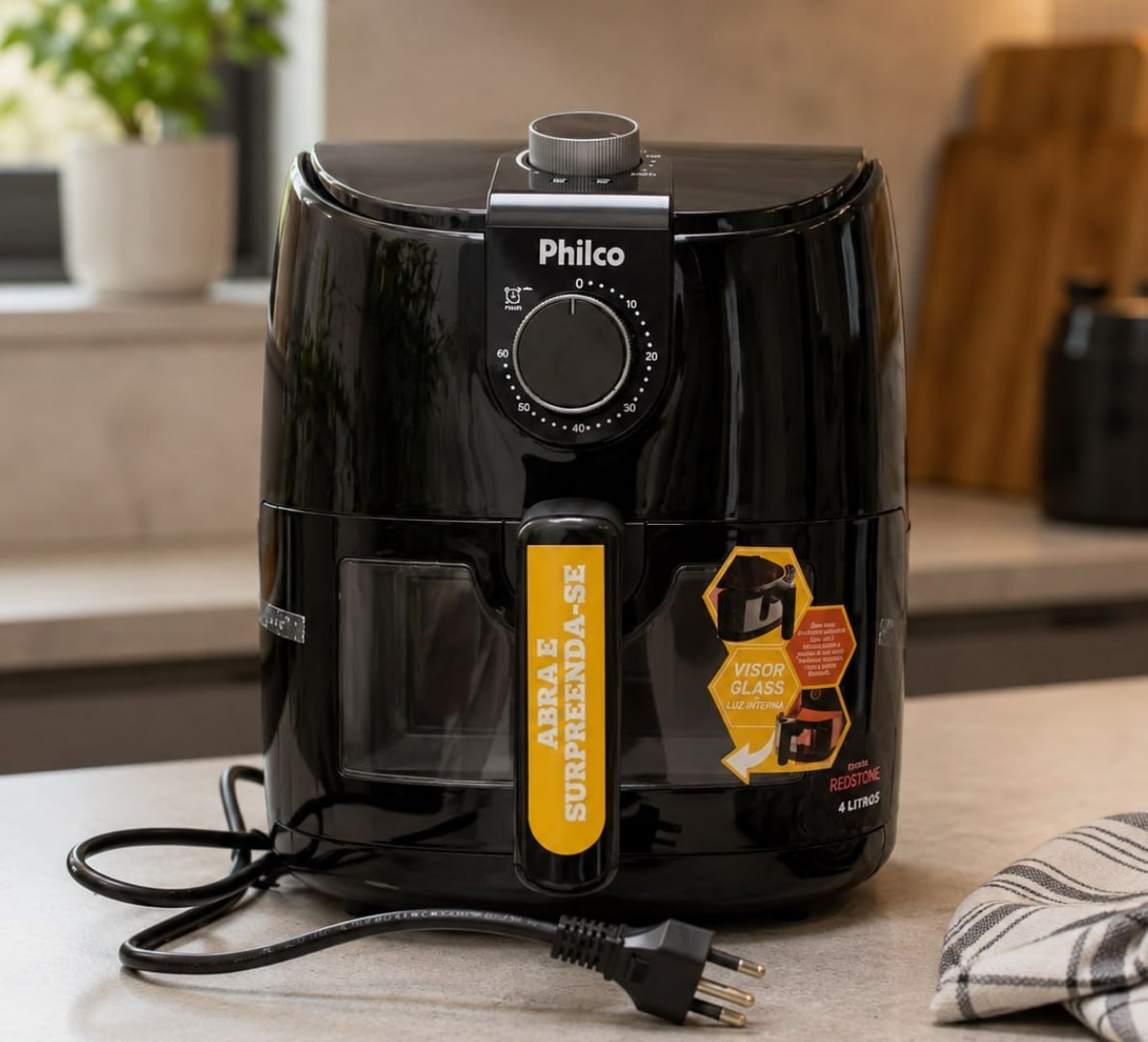 ♨️ Air Fryer Philco 4L Revestimento Redstone 1500W