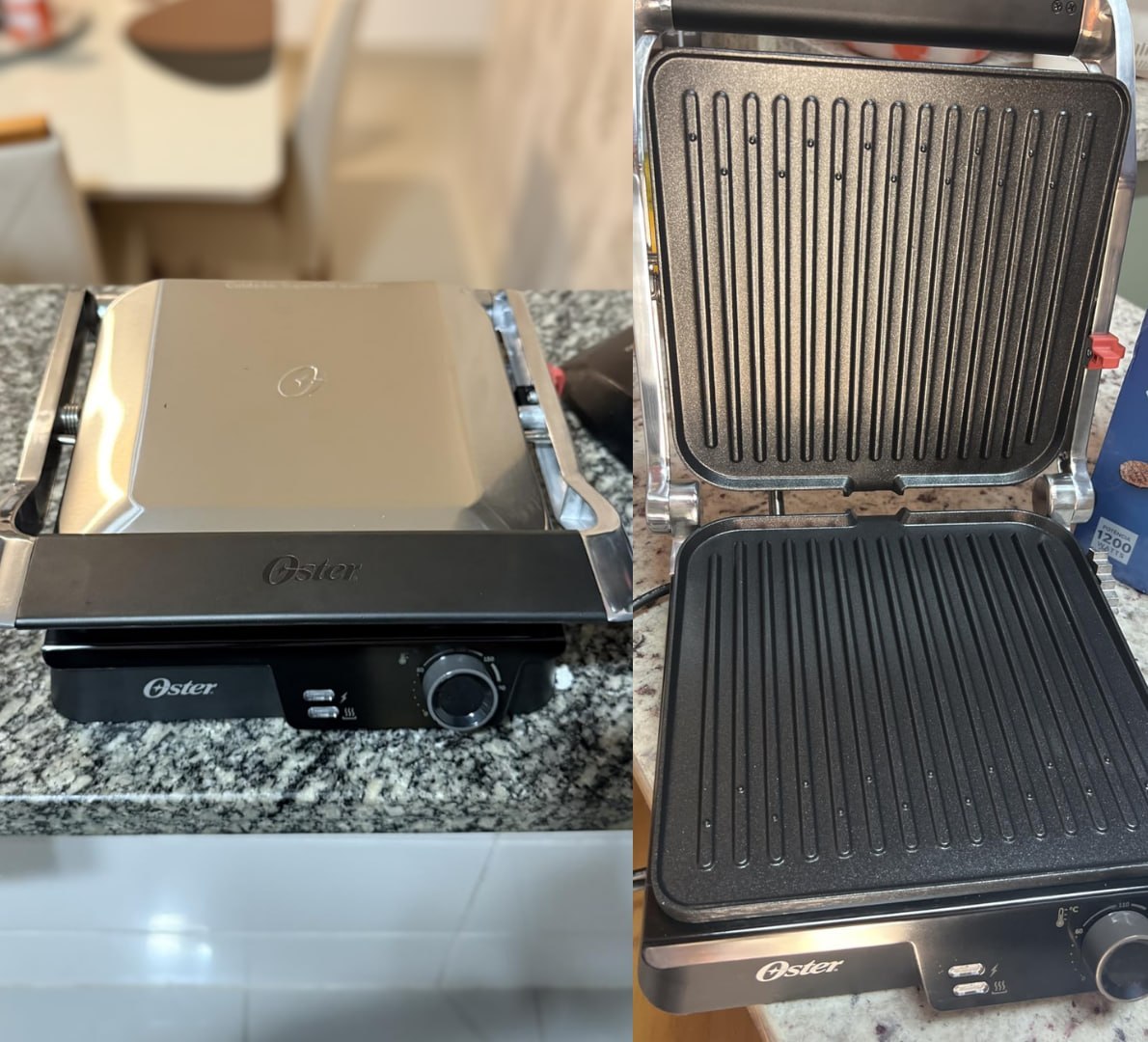 ✅ Grill Elétrico Multiuso Inox Oster 2 em 1 - 127V