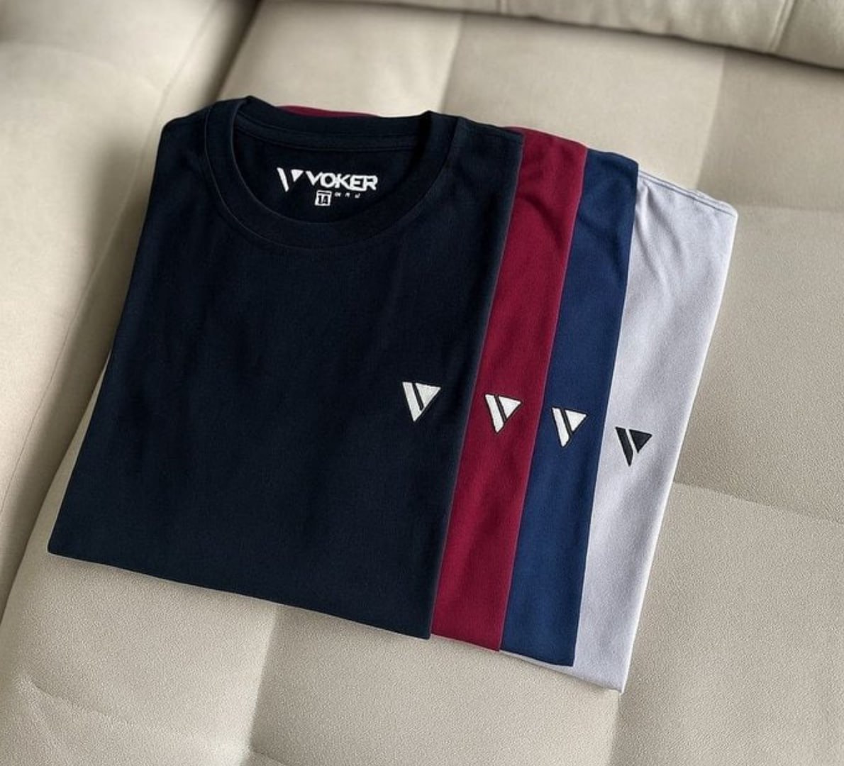 ✅ Kit com 5 Camisetas Slim Voker