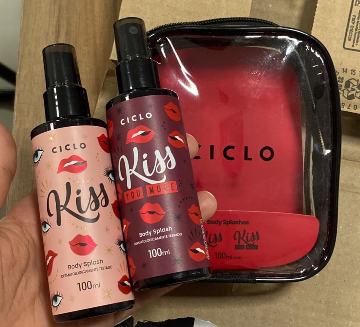 💨 KitBody Splash Kiss 100ml + Kiss You More 100ml - Ciclo