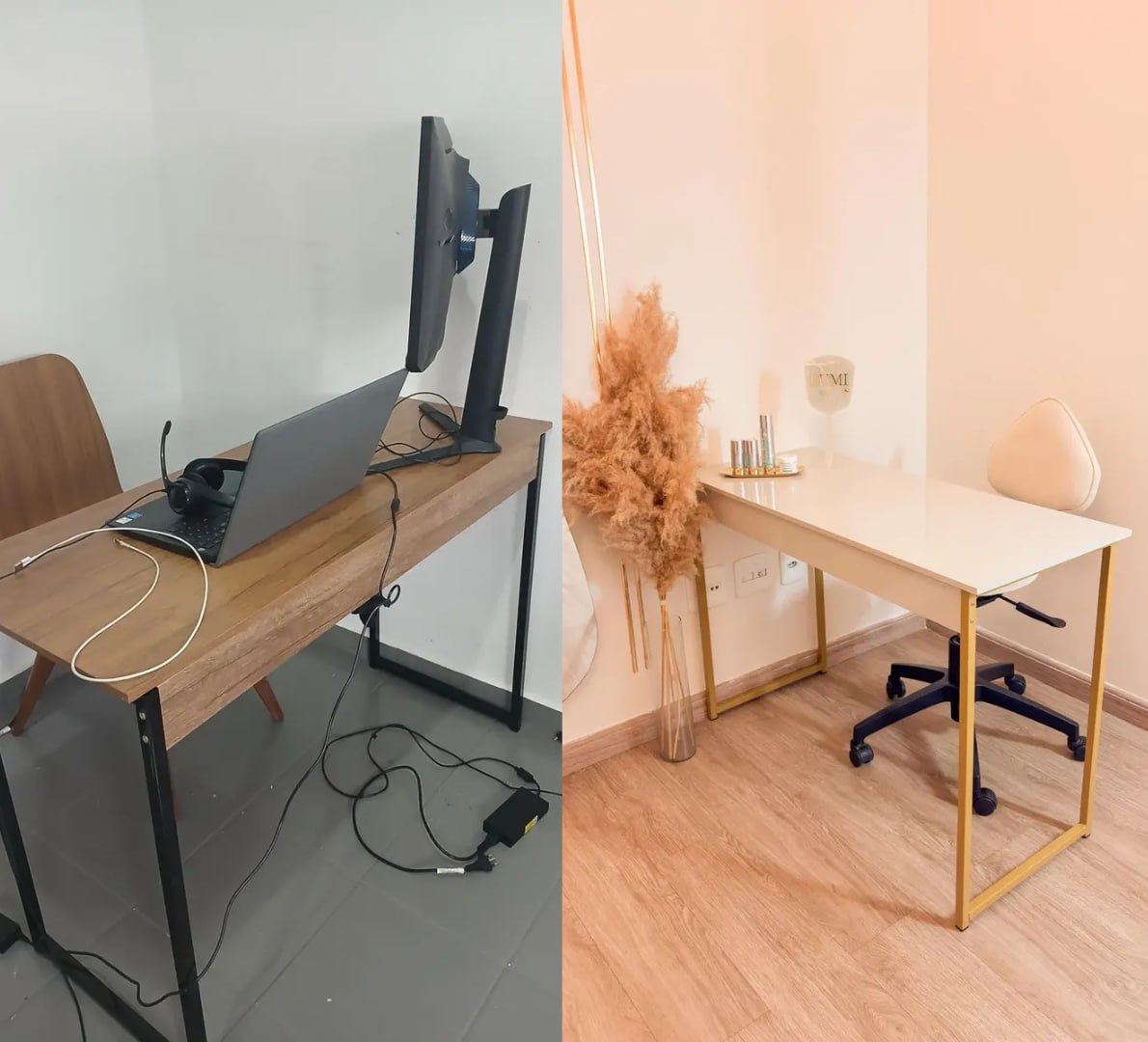 ✅ Escrivaninha Industrial 110cm (Opções de Cores)