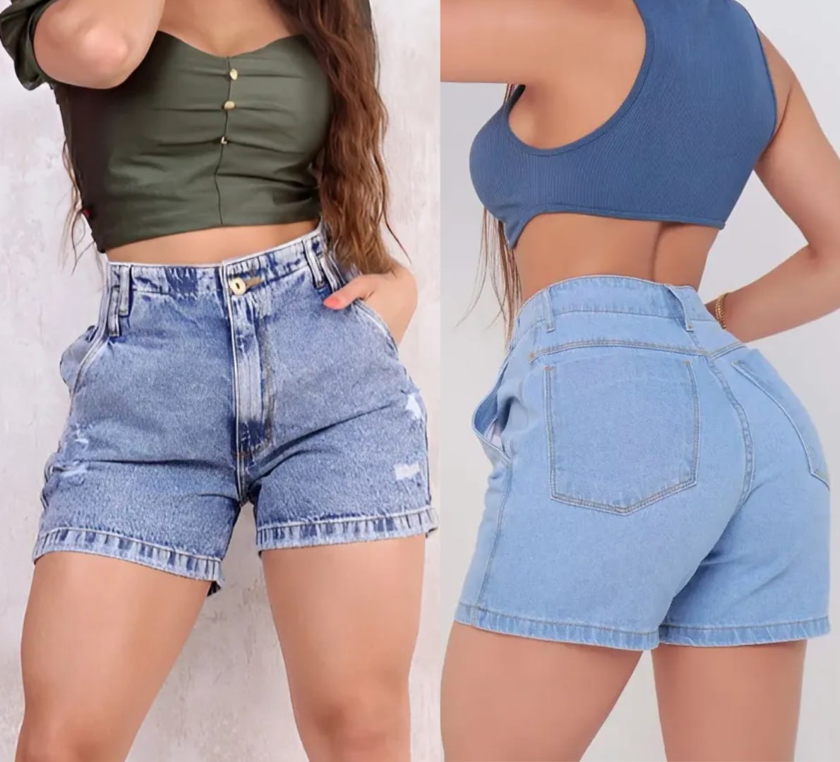 🩳 Short Mon 100% Boyfriend Cintura (3 Cores)