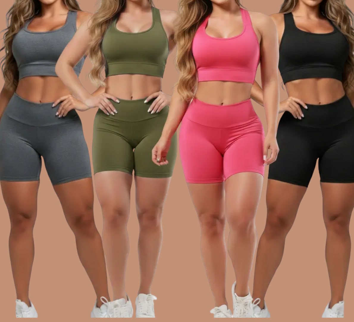 👕 Kit 5 Conjuntos (Top + Short)