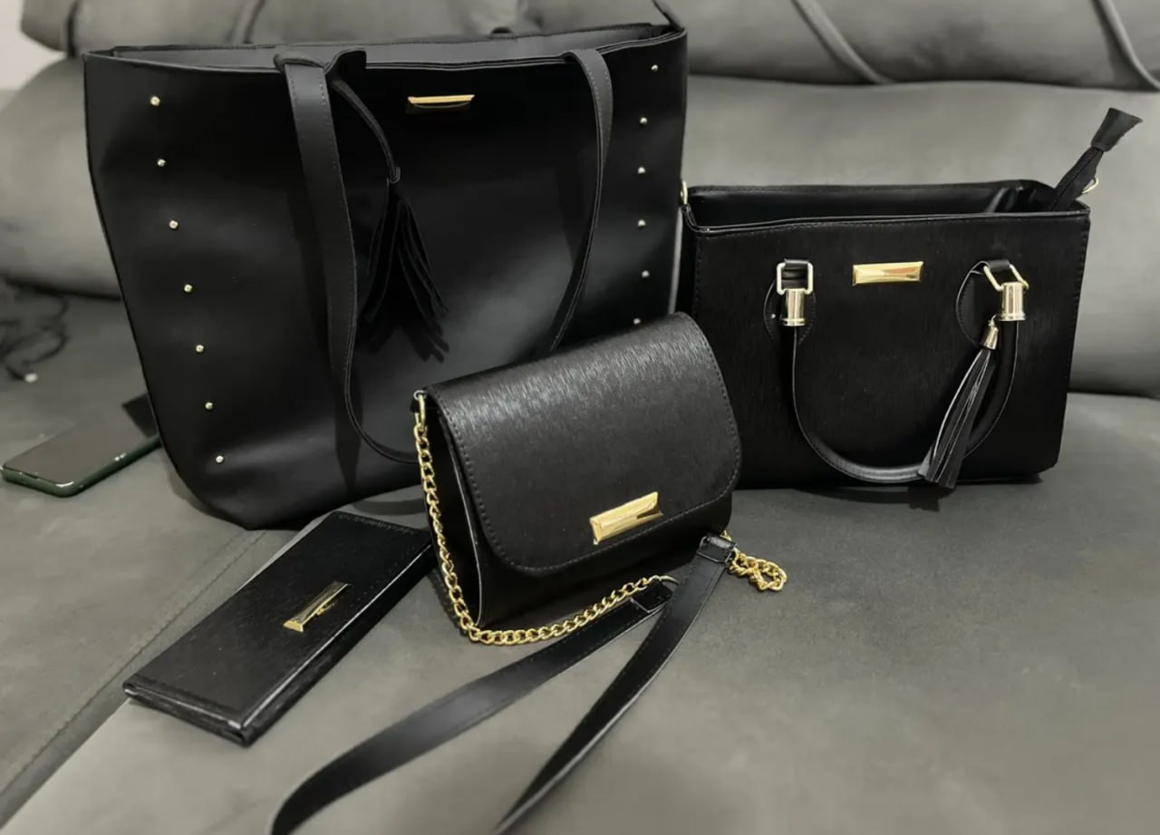 👜 Kit Bolsas Sacola Transversal Tira Colo Carteira (Em cores)