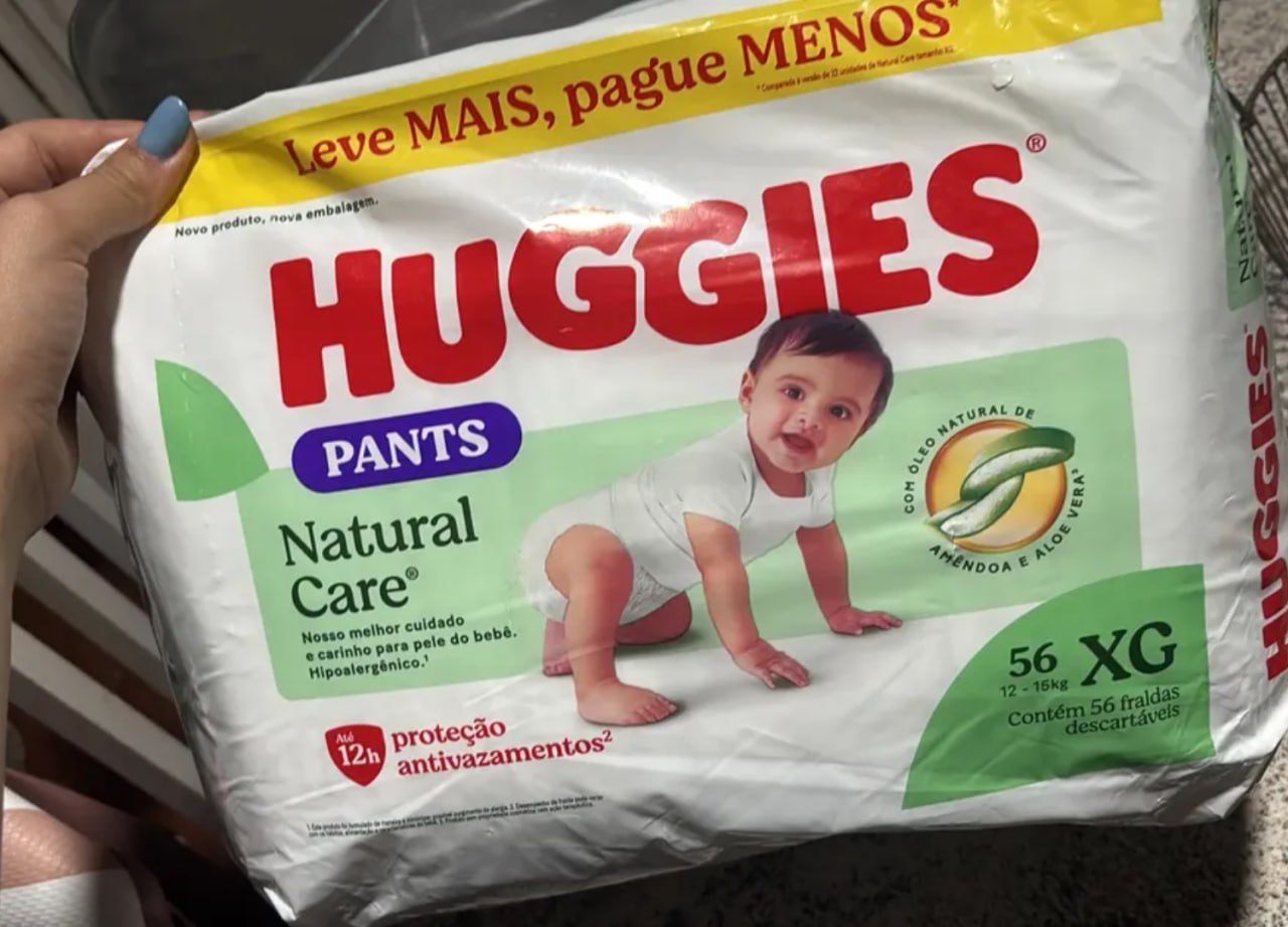 🧷 Fralda Pants Roupinha XG 56 Unidades da Huggies