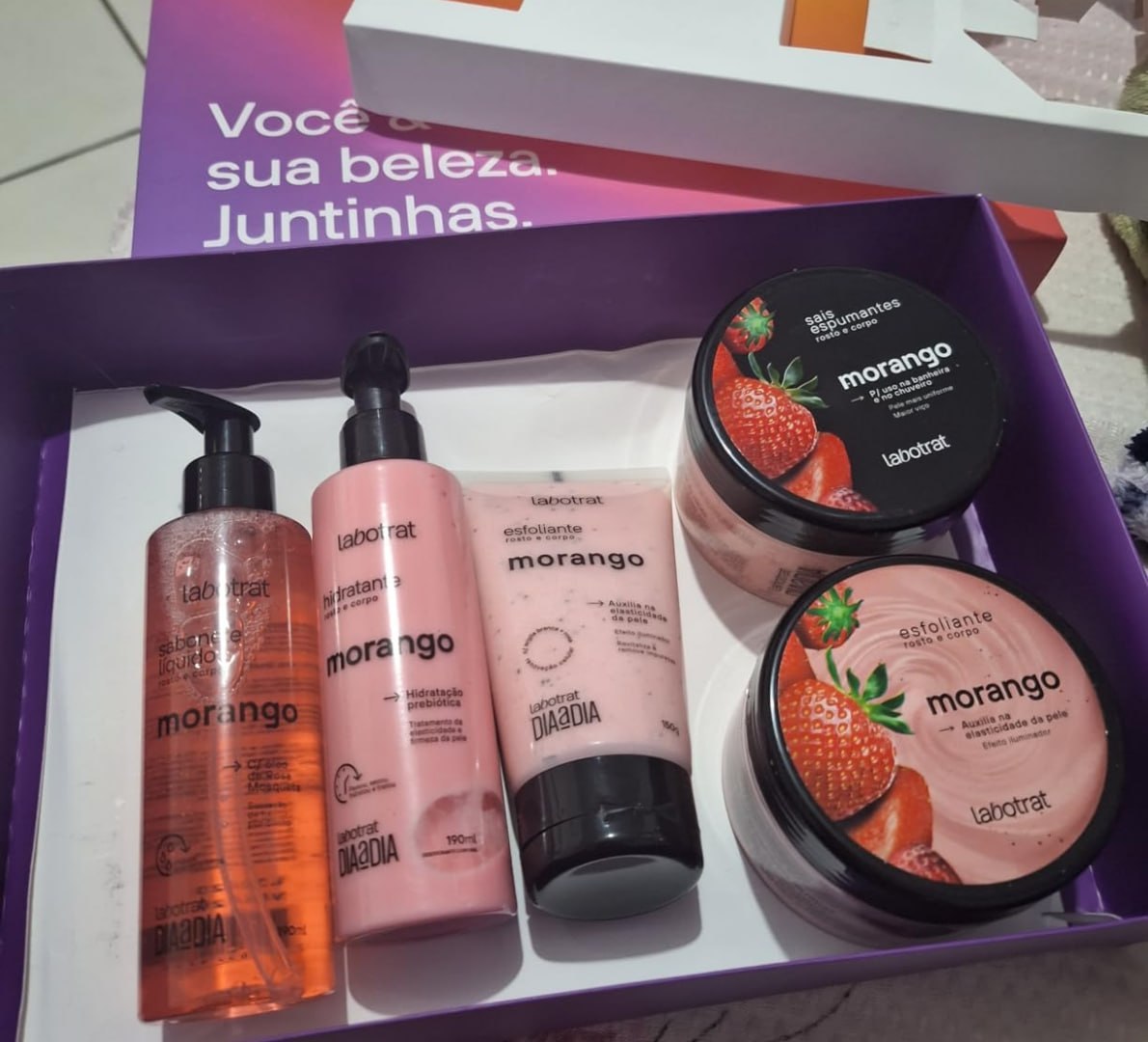 🫧 Kit Experiência Banho 5 Itens Morango - Labotrat