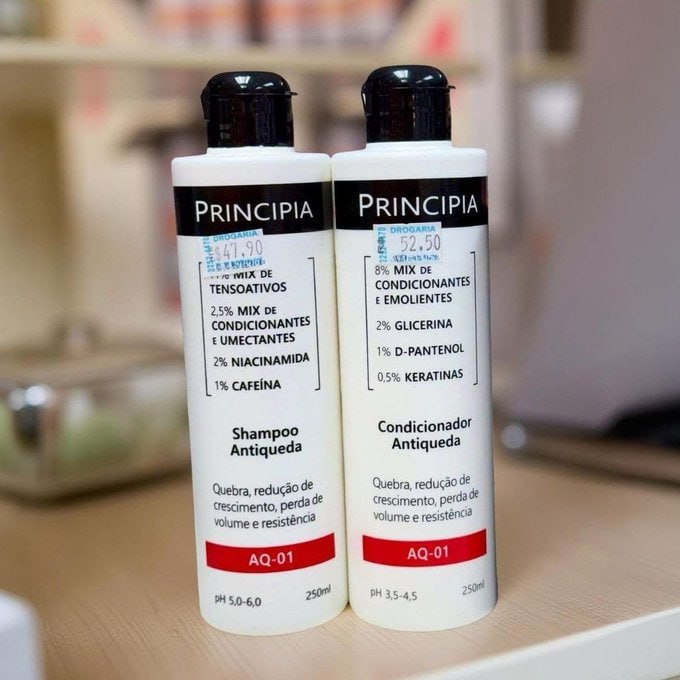 🫧 Kit Principia Shampoo E Condicionador Antiqueda Aq-01 250mL