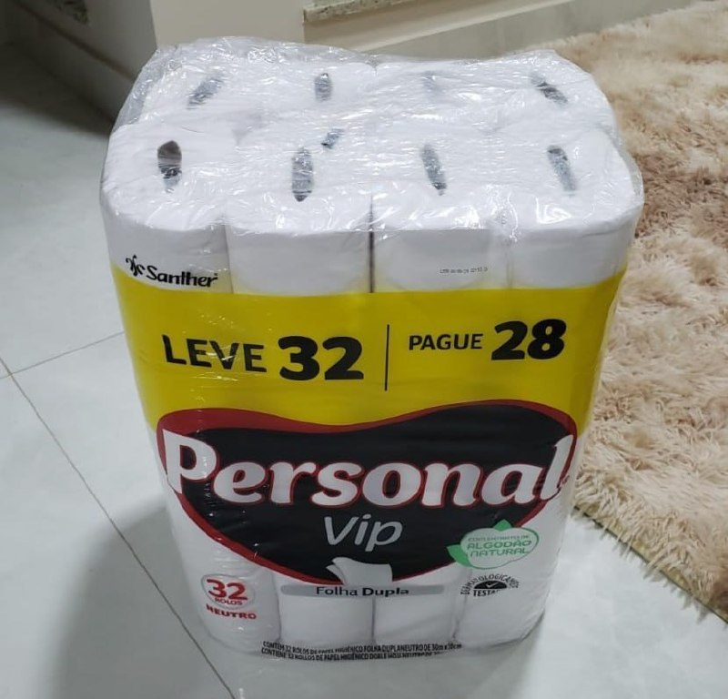 🧻 Personal Papel Higiênico VIP Folha Dupla 32 rolos de 30M