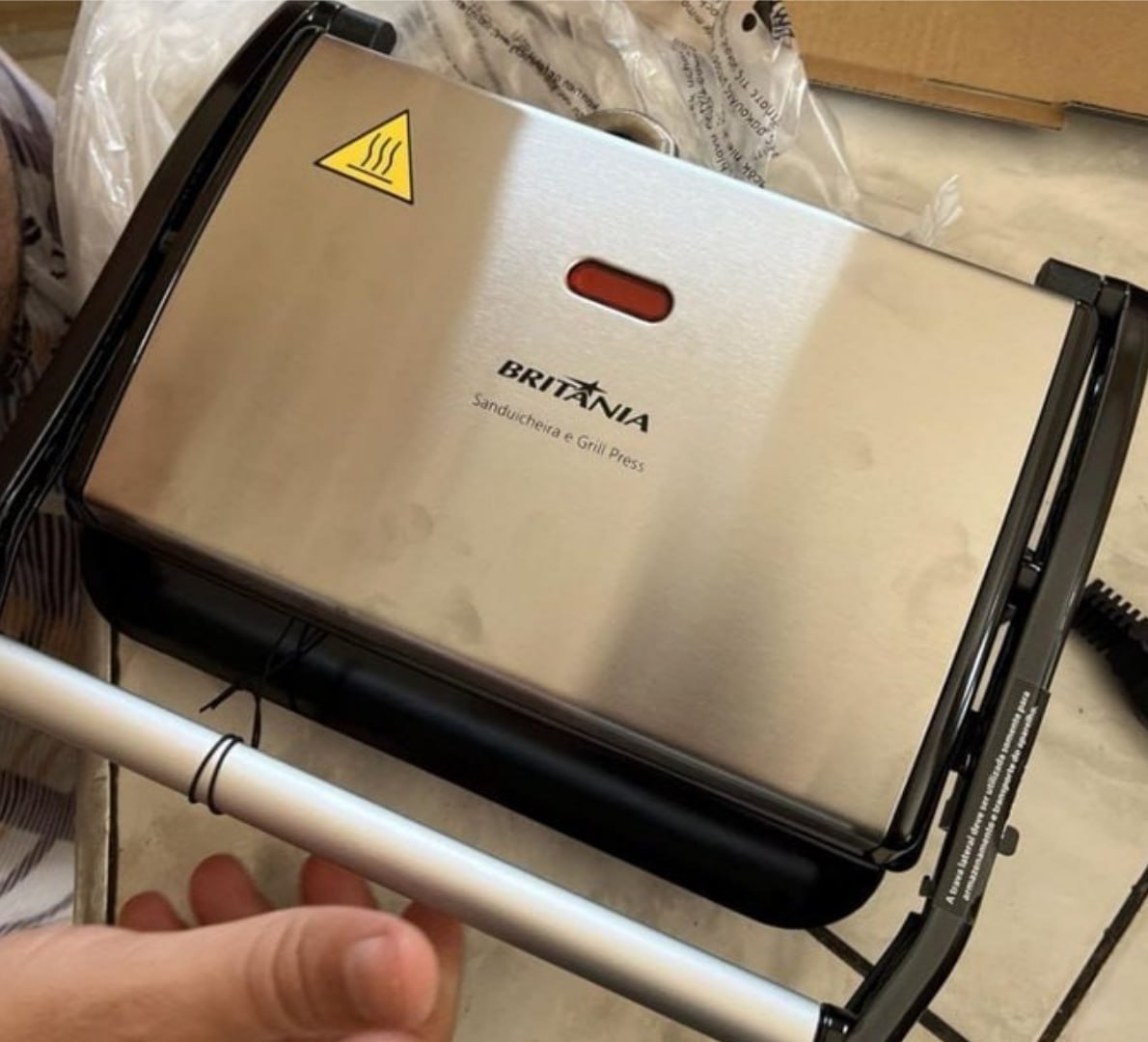 🥪 Sanduicheira e Grill Press Britânia, 1 850W, 220V