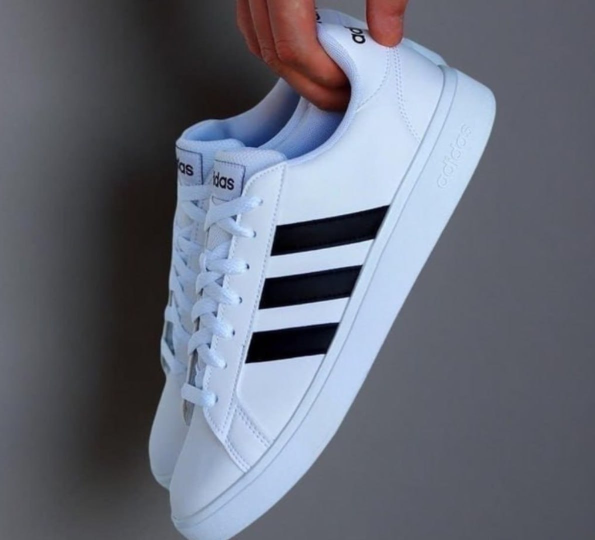 👟 Tênis Grand Court Base 3.0 adidas (3 Cores)