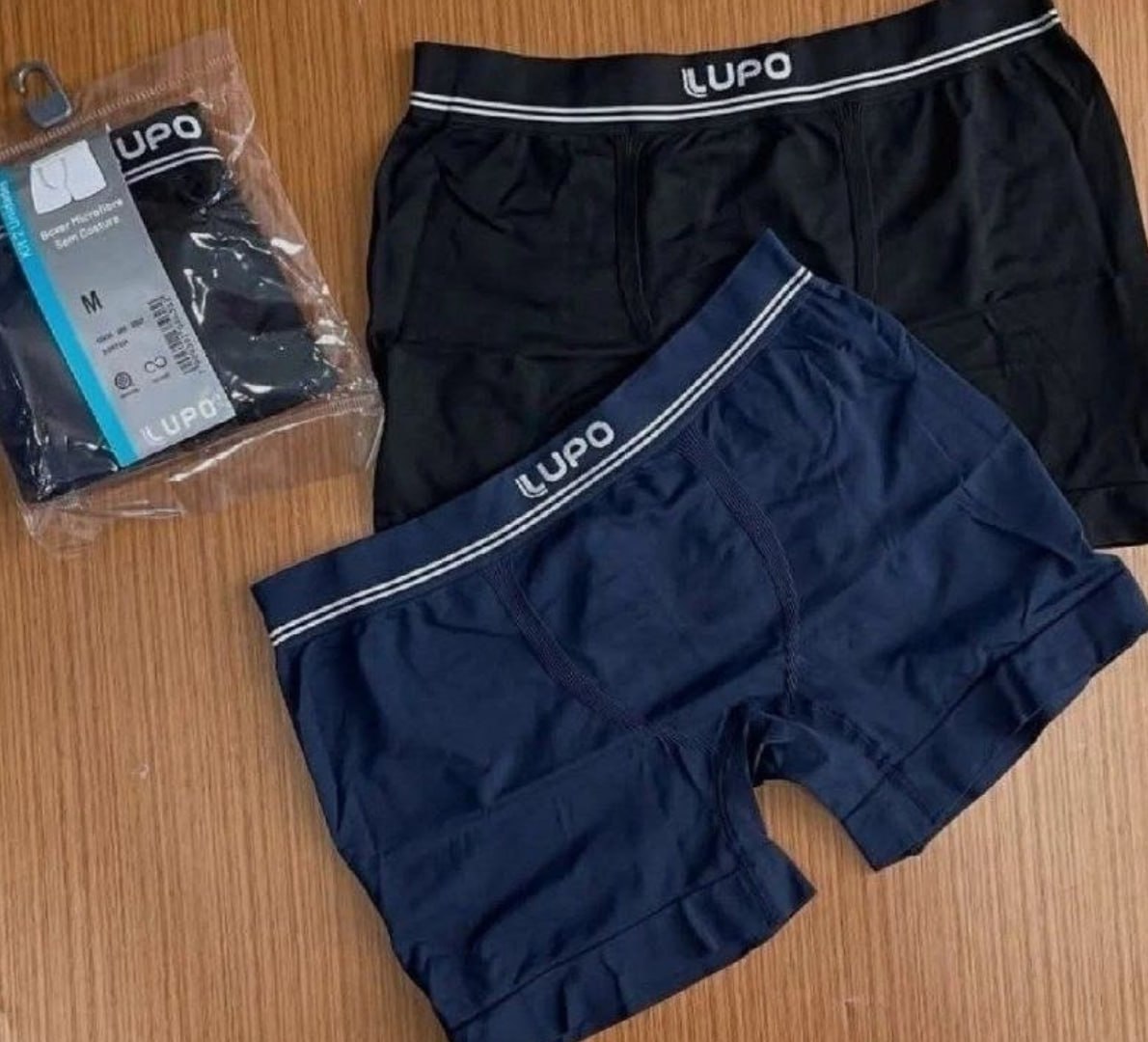 🩲 Kit 6 Cuecas Lupo Boxer Sem Costura Basic Microfibra