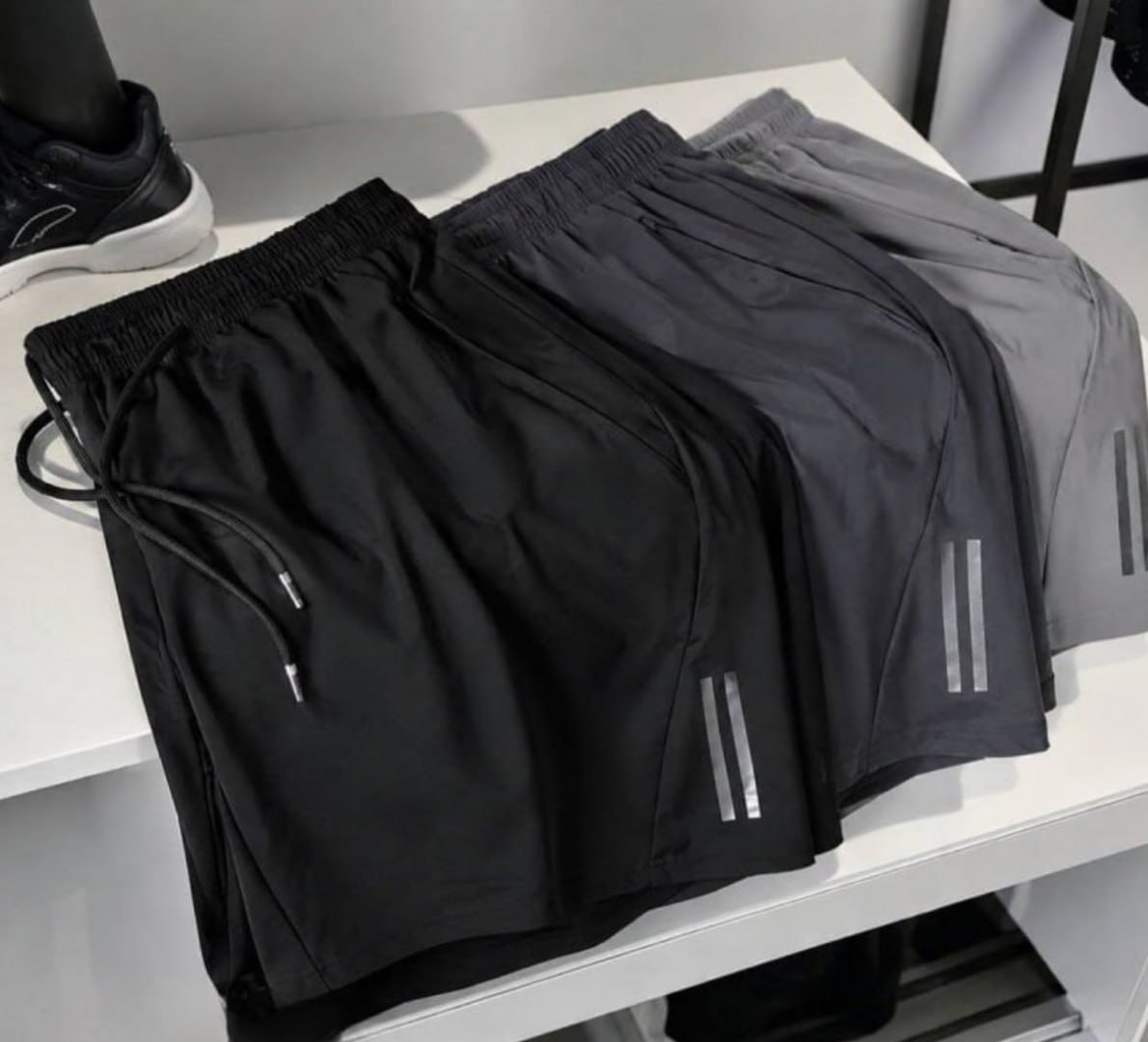 🩳 Kit 3 Bermudas Secagem Rápida c/ Ziper Bolso