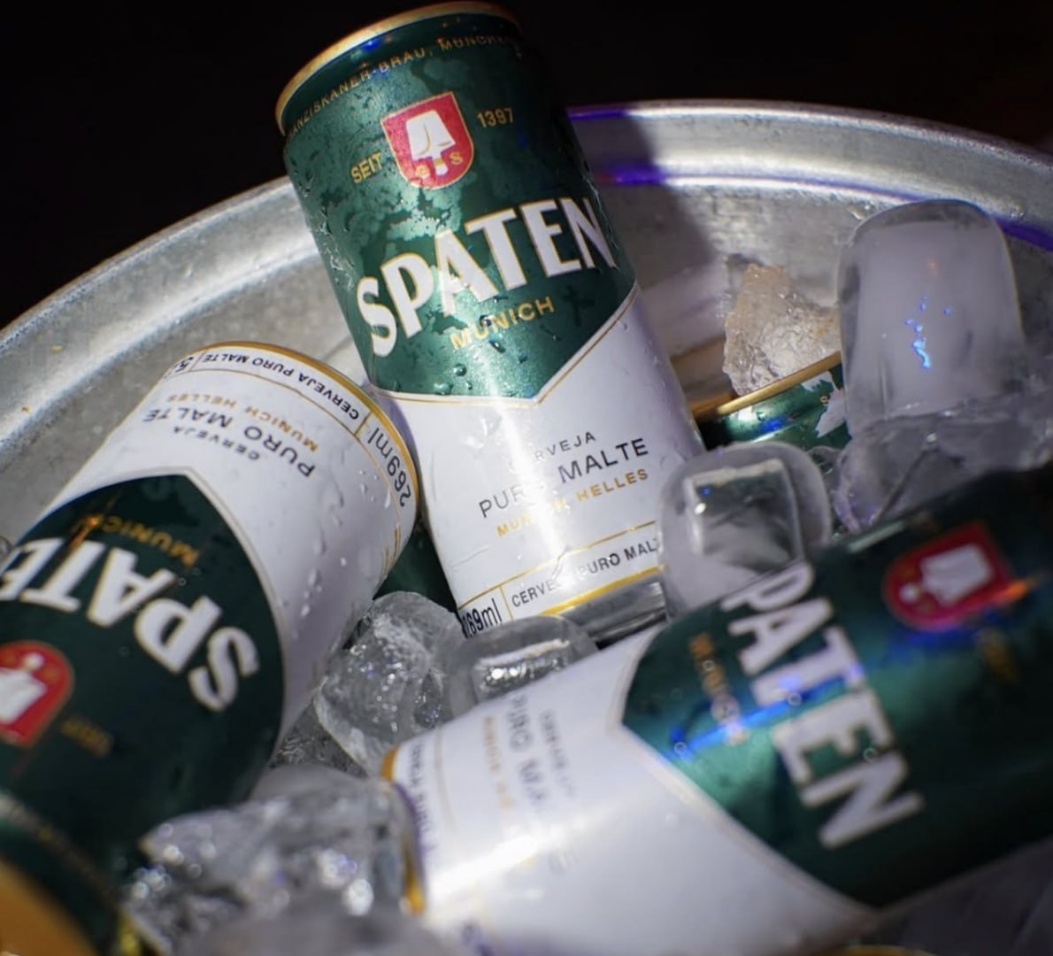 🍺 Pack Cerveja Spaten Puro Malte Lata 269ml - 8 Unidades