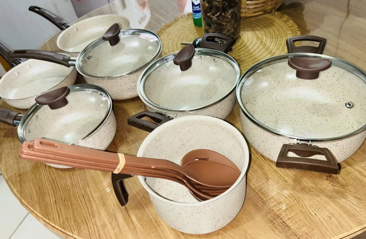 🍳 Conjunto de Panelas Antiaderente 10 Peças