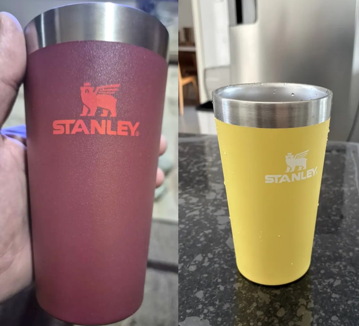 🧊 Copo Térmico Stanley Pint Adventure 354ml (Cranberry e Daffodil)