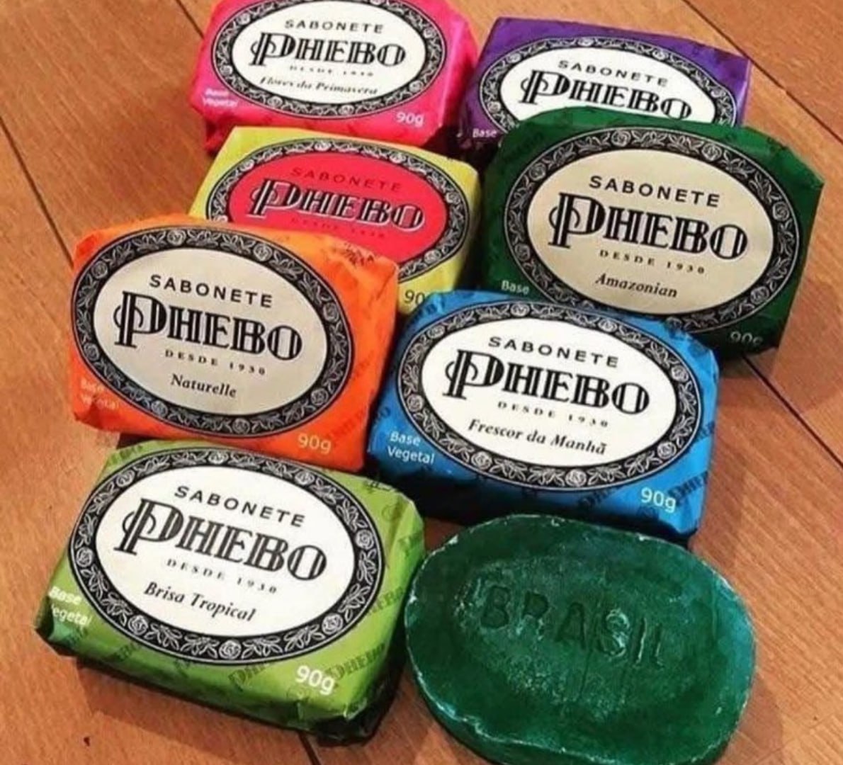 🧼 Kit 8 Sabonetes Phebo Amarelo - 720g
