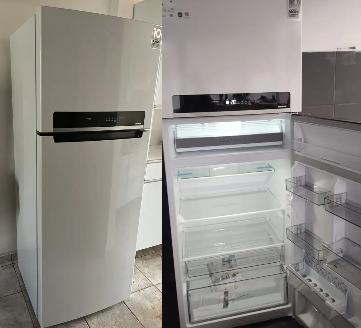 ✅ Geladeira Frost Free Duplex 491L Inverter Midea