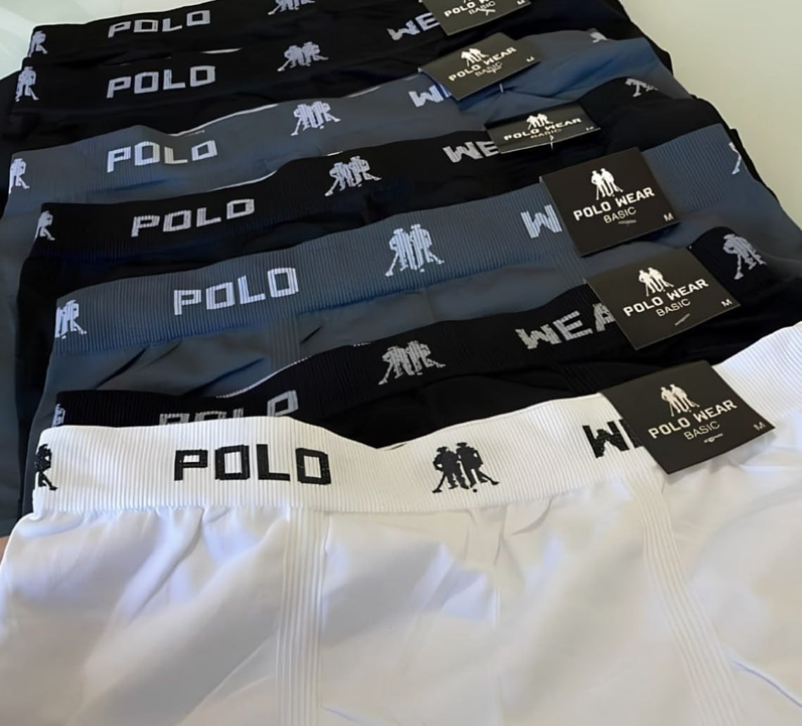 🩲 Kit 12 Cuecas Boxer Polo Wear Microfibra