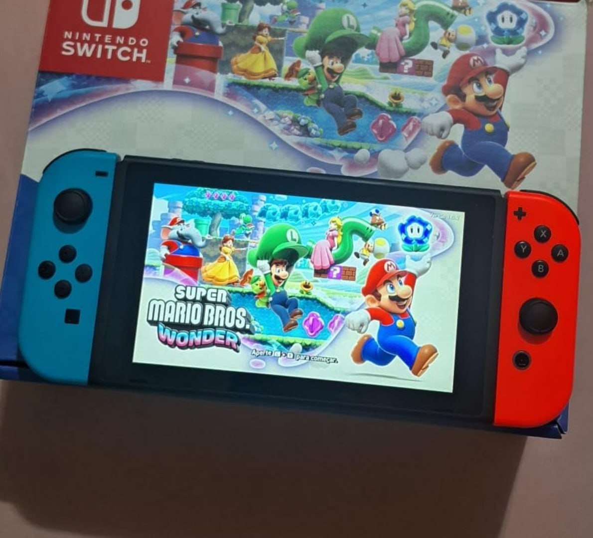 🎮 Bundle Nintendo Switch + Super Mario Bros. Wonder + 3 Meses de Nintendo Switch Online