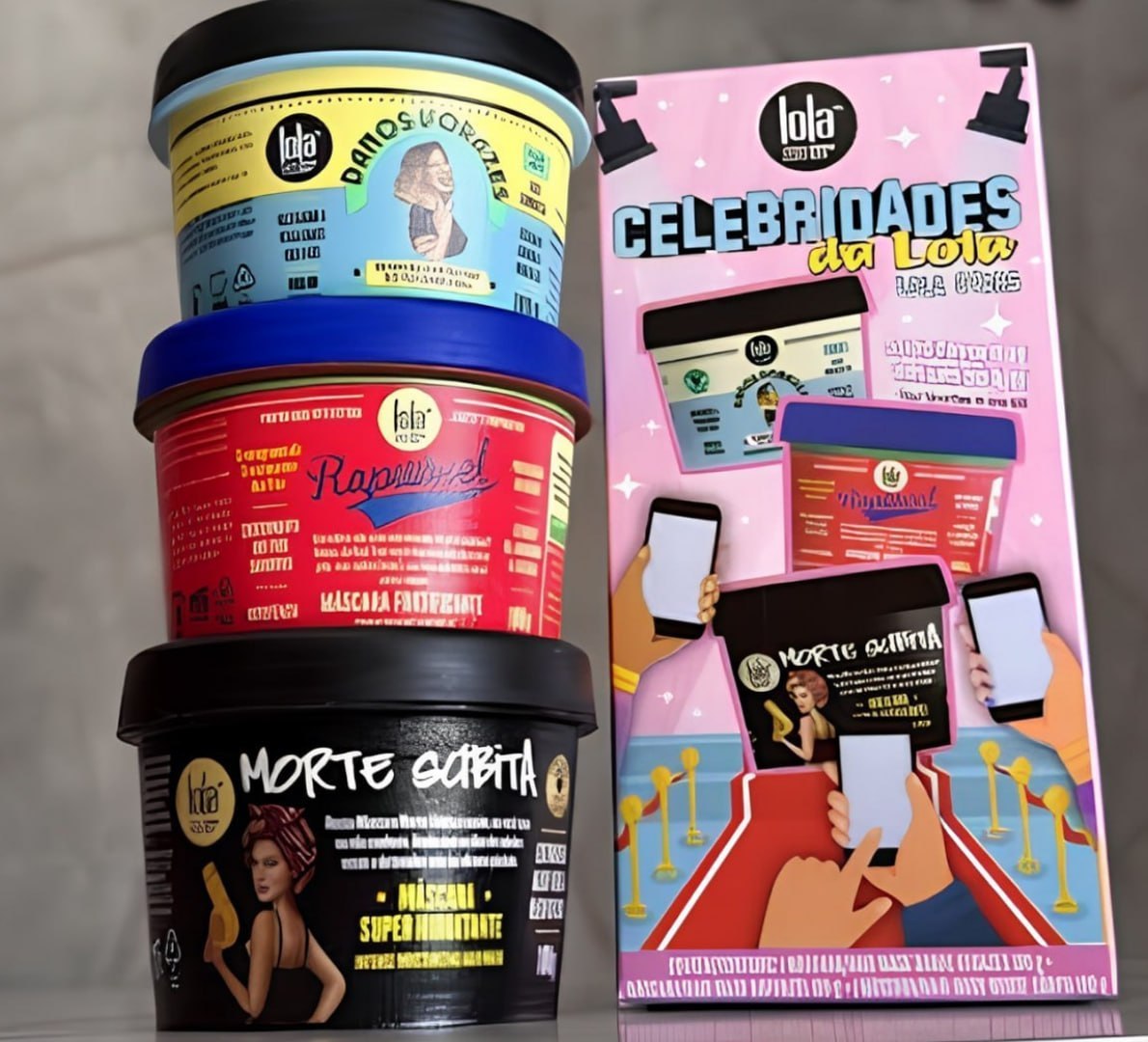 ✅ Kit Máscara Capilar Lola Star (Morte Súbita + Danos Vorazes + Rapunzel)