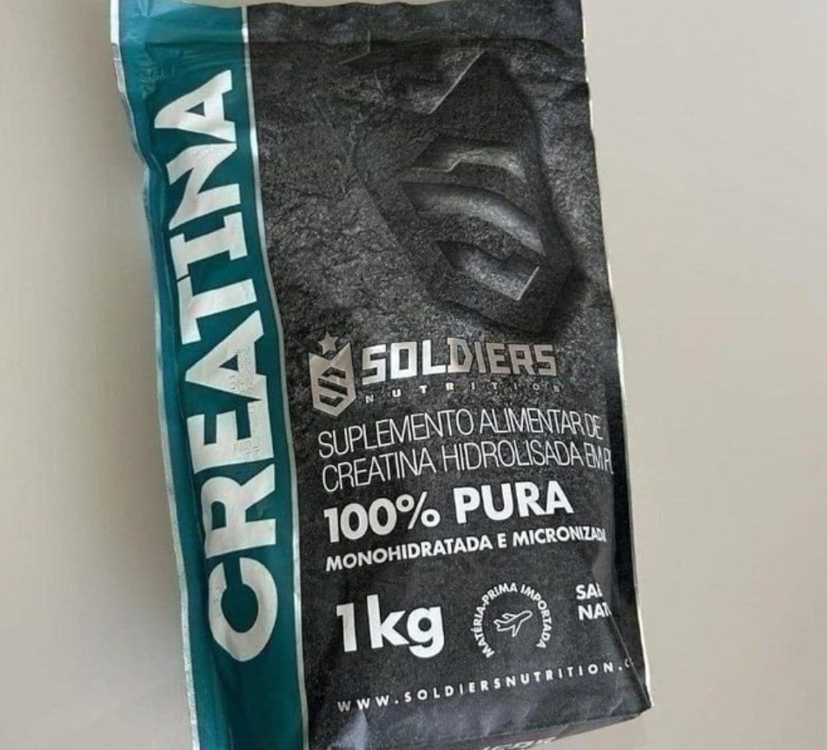 💪 Creatina 1kg Suplemento Monohidratada - Soldiers Nutrition