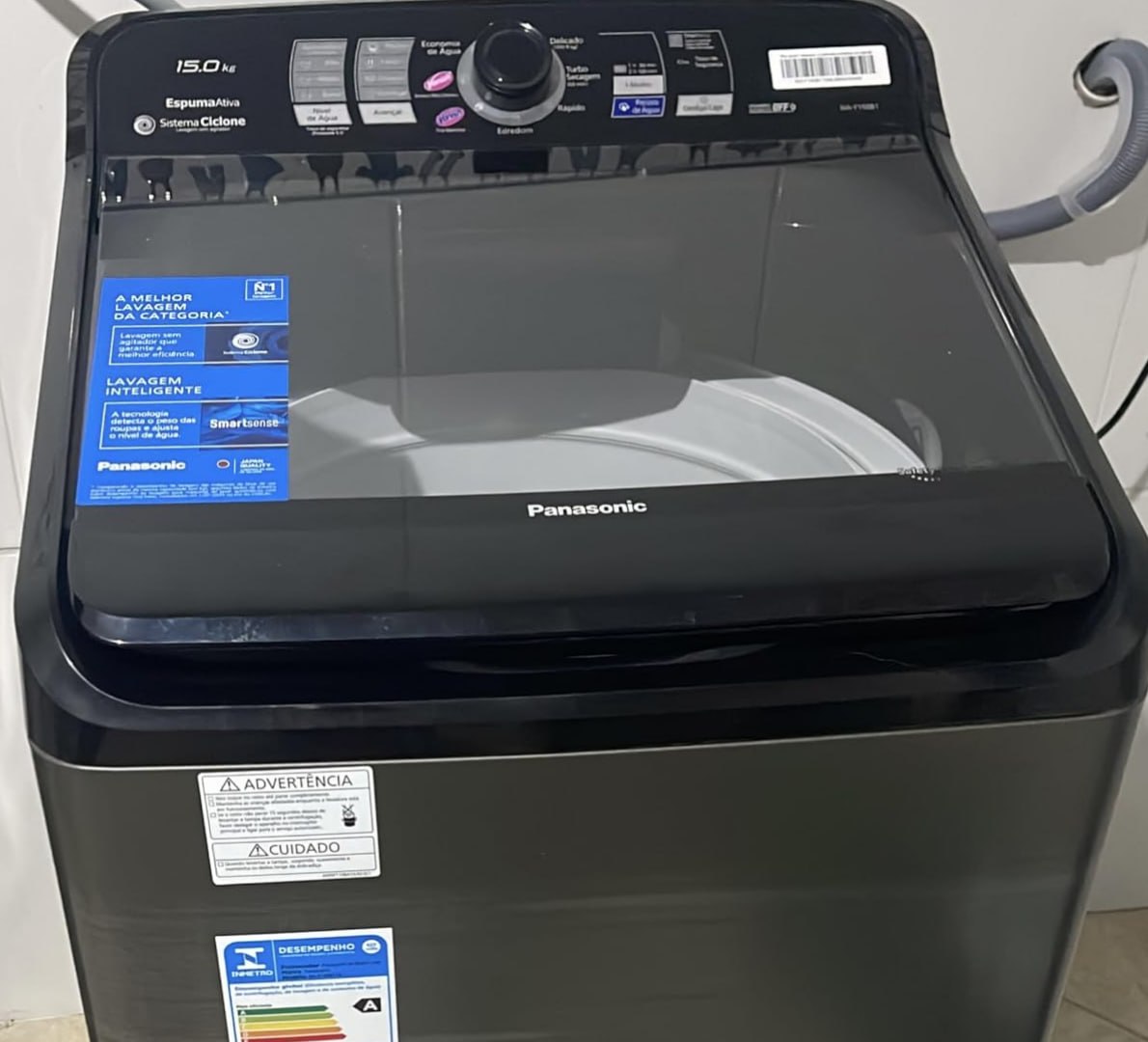 💧 Máquina de Lavar Panasonic 15kg Titânio