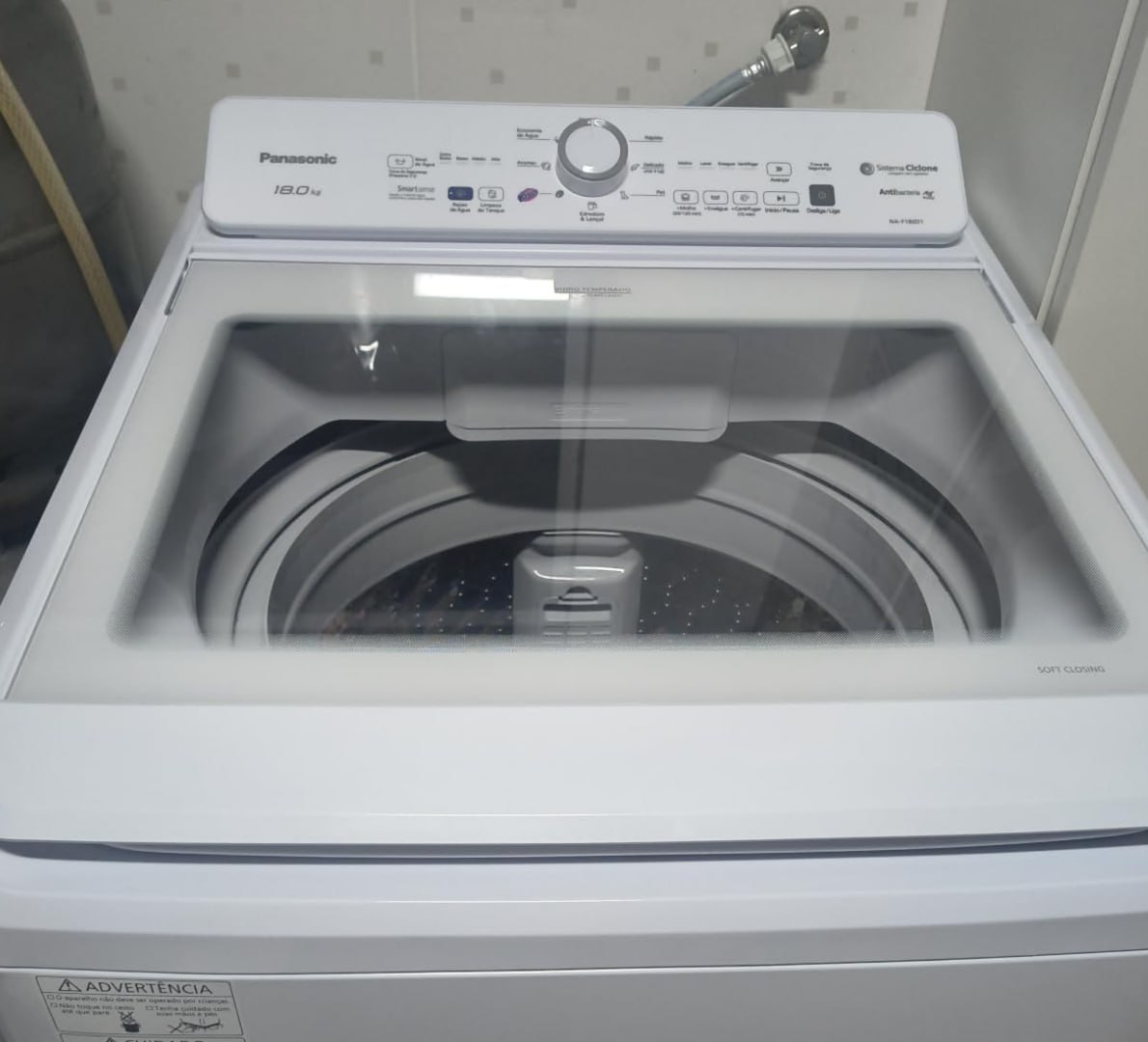 💧 Máquina de Lavar Intuitive+ Panasonic 18kg 127V