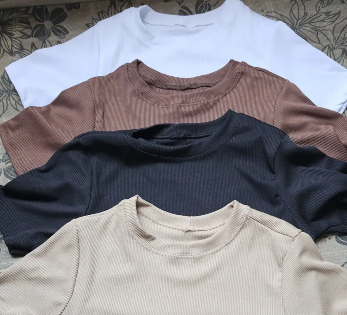 👚 Kit 4 Blusas Feminina Ribana Canelado (tam M/G)