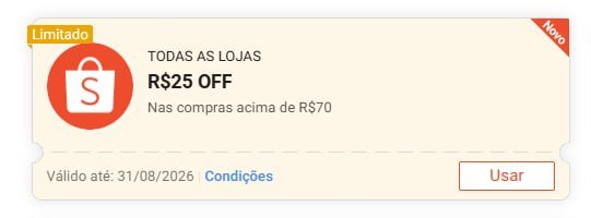 🚨 NOVO CUPOM SHOPEE 🚨