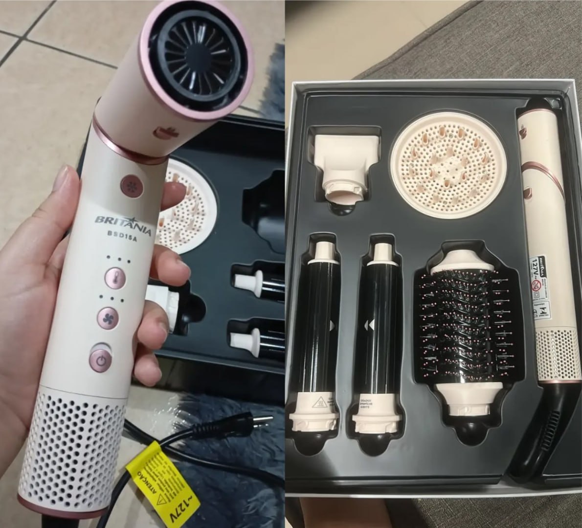 👩 Secador de Cabelo Britânia Motor BLDC 1450W 127v