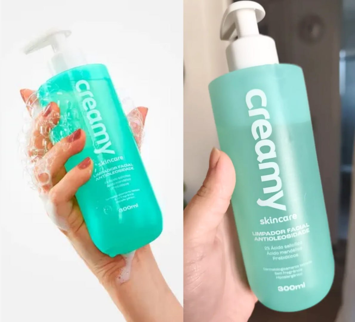 🧴 Limpador Facial Antioleosidade Creamy Skincare 300ml
