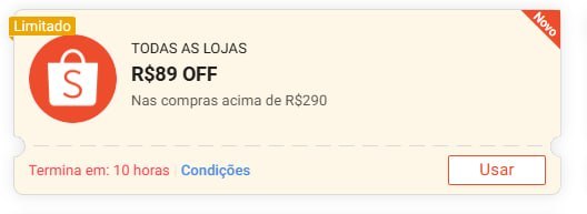 🚨 NOVO CUPOM SHOPEE 🚨