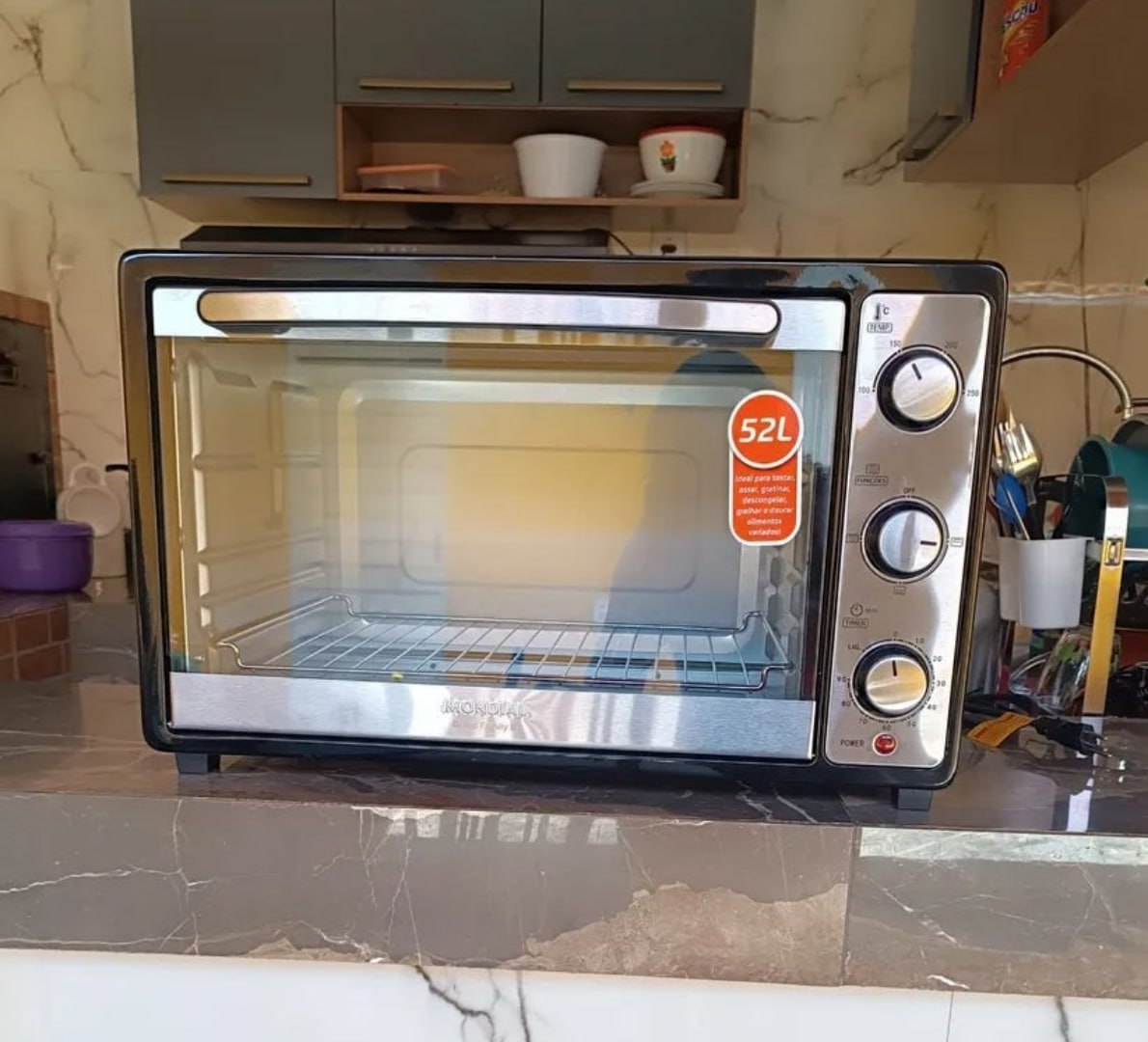 ✅ Forno Elétrico 52L Grand Family II, Mondial 1800W