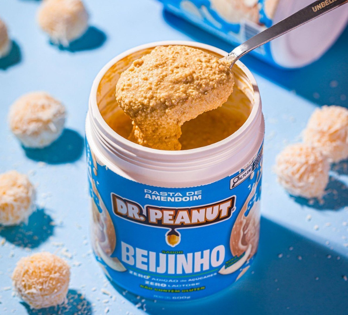🥄 Pasta de Amendoim Dr Peanut Gourmet Sabor Beijinho 600g