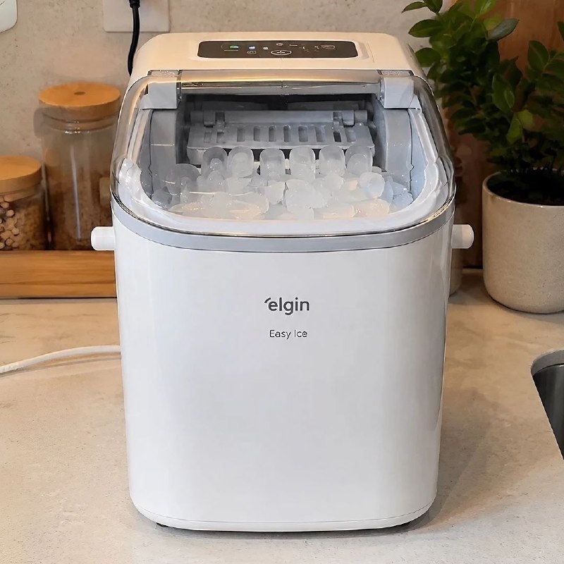 🧊 Máquina De Gelo Easy Ice 12kg Com Painel De Led Elgin 127V