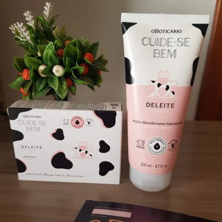 🐮 Combo Cuide-bem Deleite: Loção Corporal 200ml + Sabonete em Barra