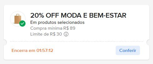 🚨 CUPOM: MERCADO LIVRE EM MODA E BEM-ESTAR