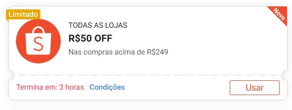 🎟️ CUPOM: VEMQUETEM50