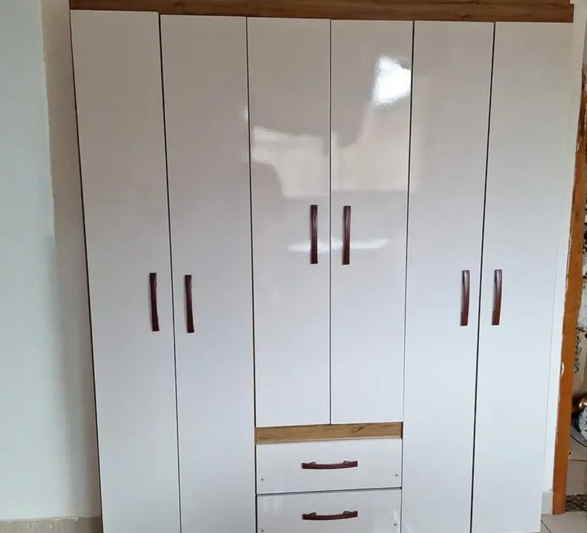✅ Guarda Roupa Solteiro 6 Portas 2 Gavetas Sidney Doripel - Opções de Cores