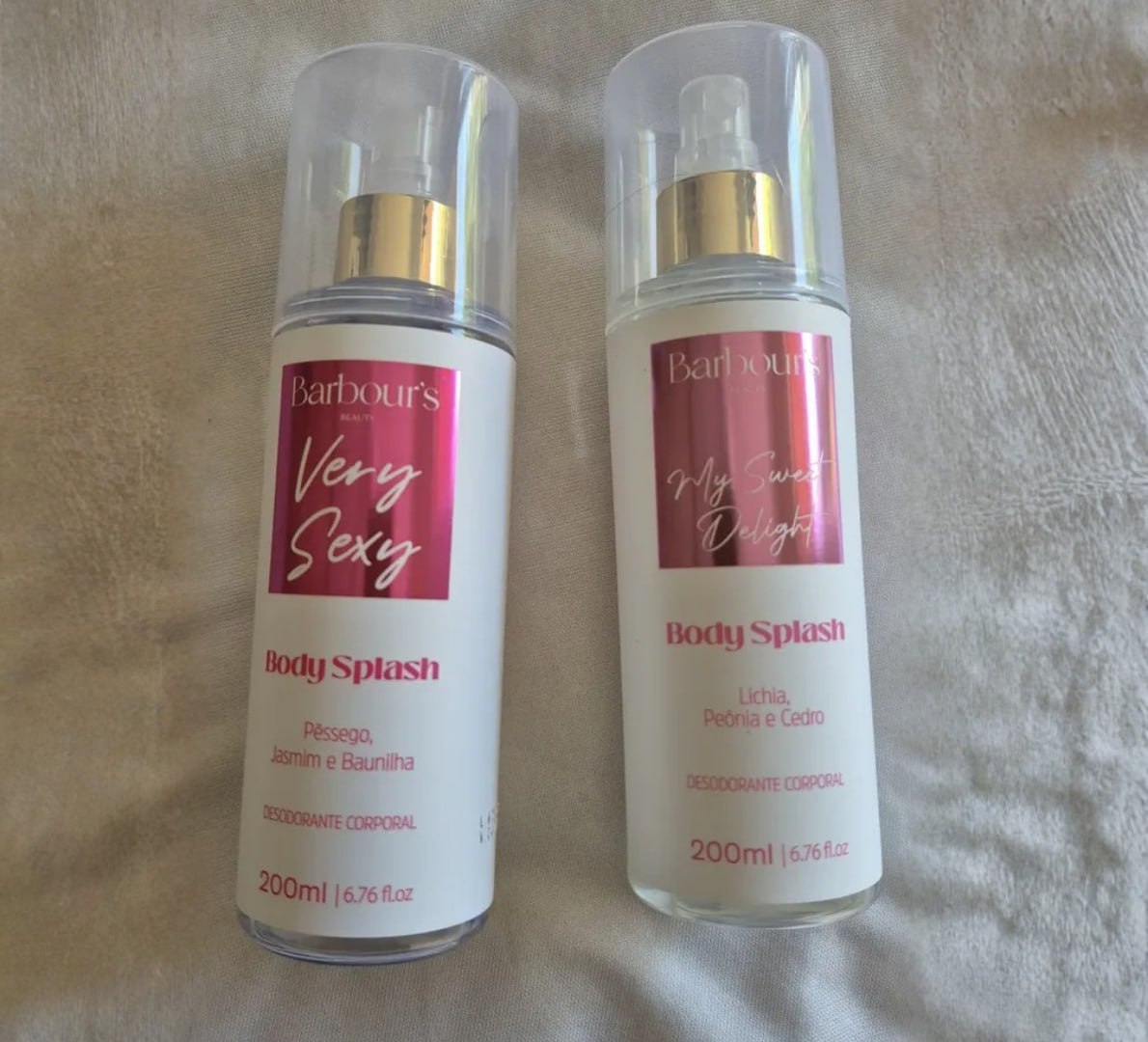 💨 Kit C/ 2 Body Splash Barbours Beauty 200ml - Várias opções