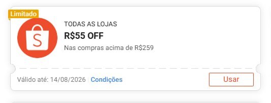 🚨 NOVO CUPOM SHOPEE 🚨