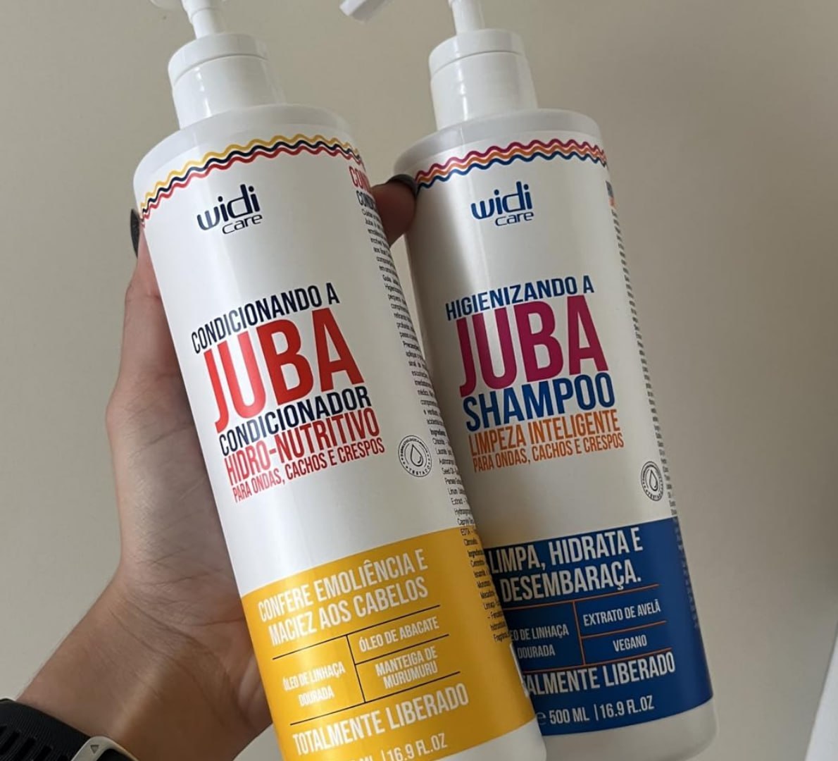 🧴 Kit Widi Care (Shampoo Higienizando e Condicionador Condicionando a Juba 500ml)