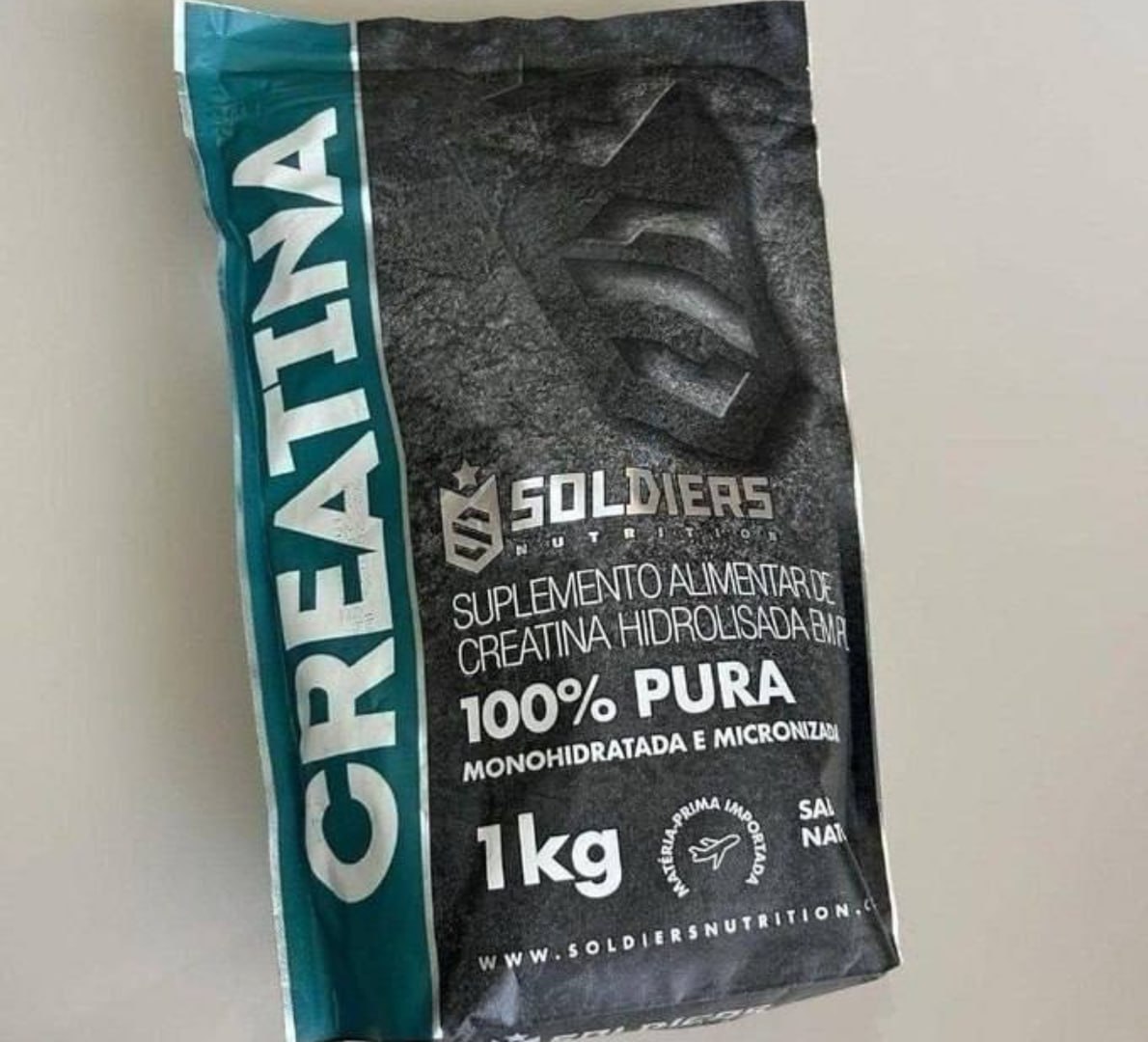 💪 Creatina Monohidratada 1Kg, 100% Pura Importada Soldiers Nutrition