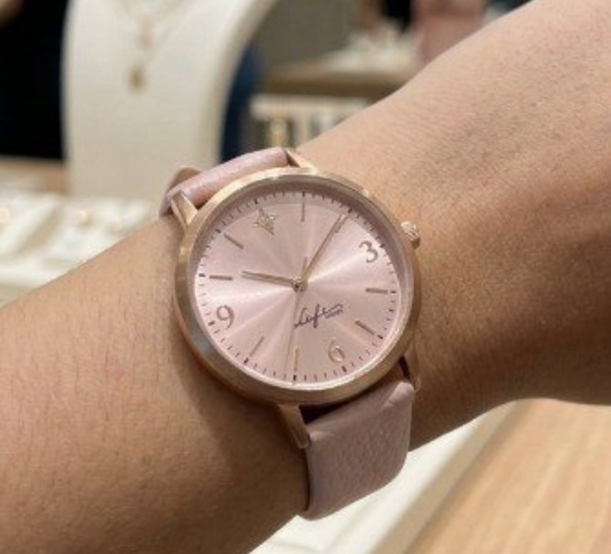 ⌚️ Relógio Life Realizações Couro Rosé