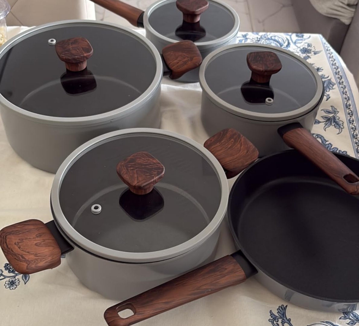 🥘 Conjunto de Panelas Brinox Ceramic Life Nox 5 Peças