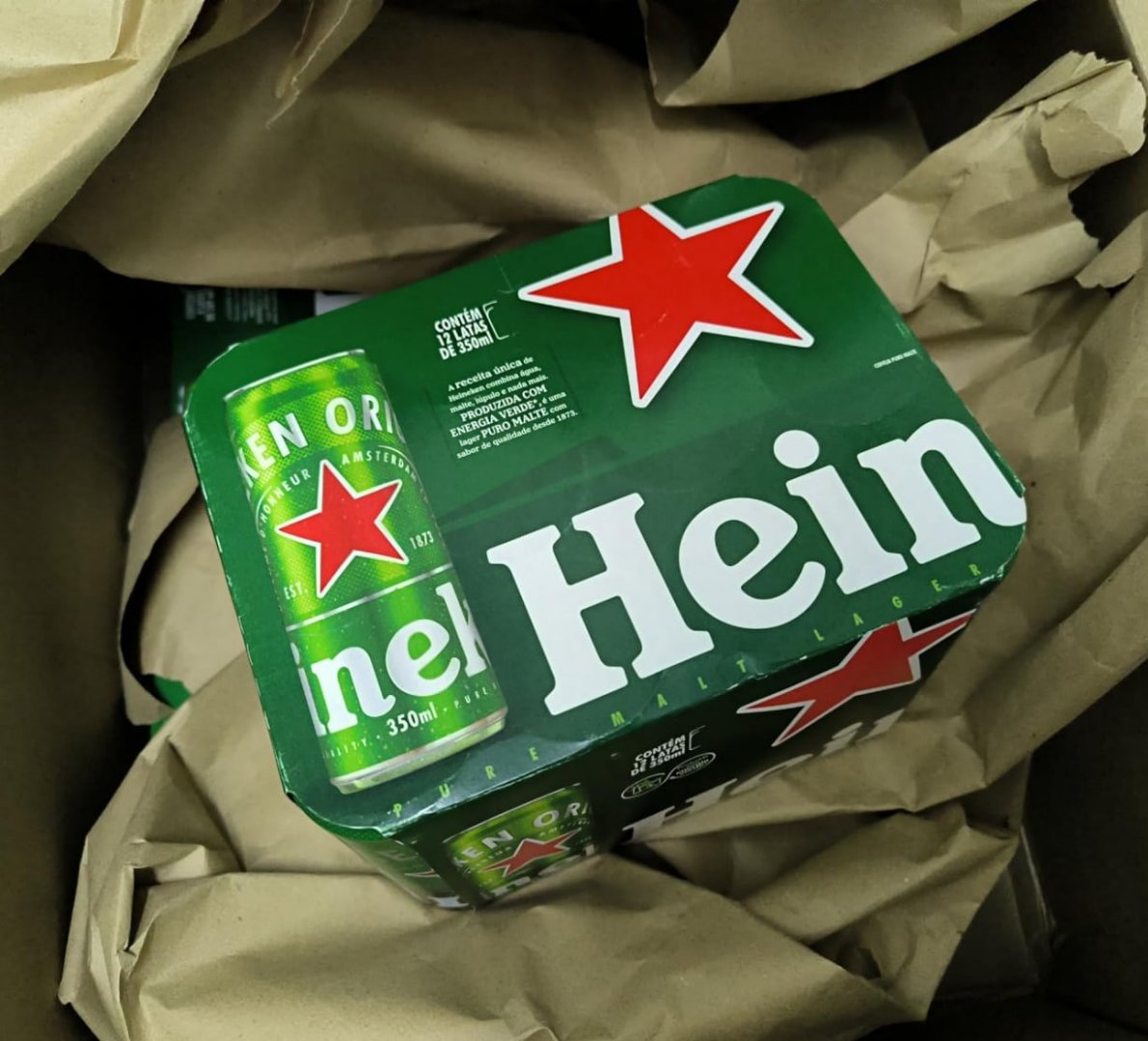 🍺 Heineken Cerveja Lata 473mL Pack 12 Unidades