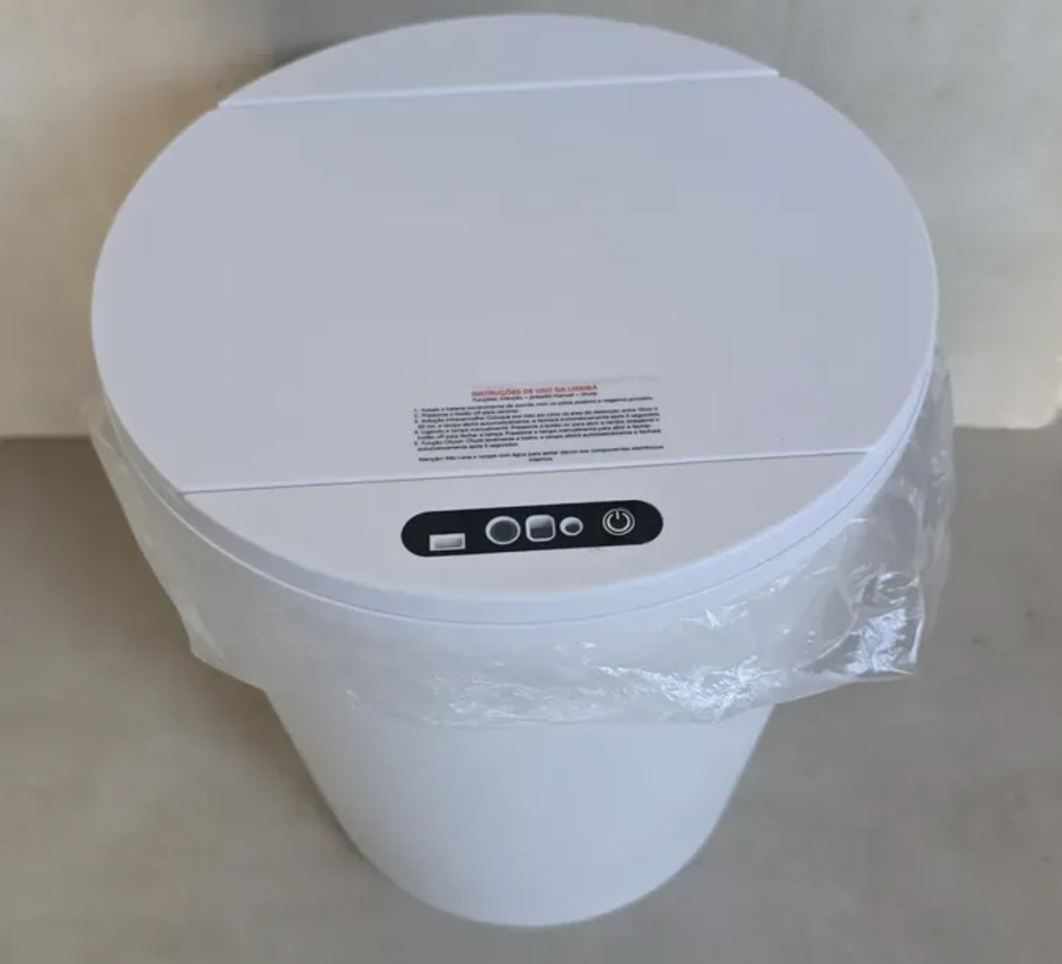 🗑️ Lixeira Automática com Sensor e Recarregável 16L