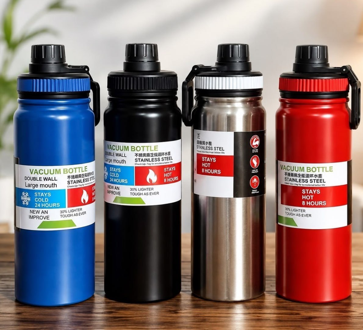 💧 Garrafa Térmica Squeeze Inox 800ml
