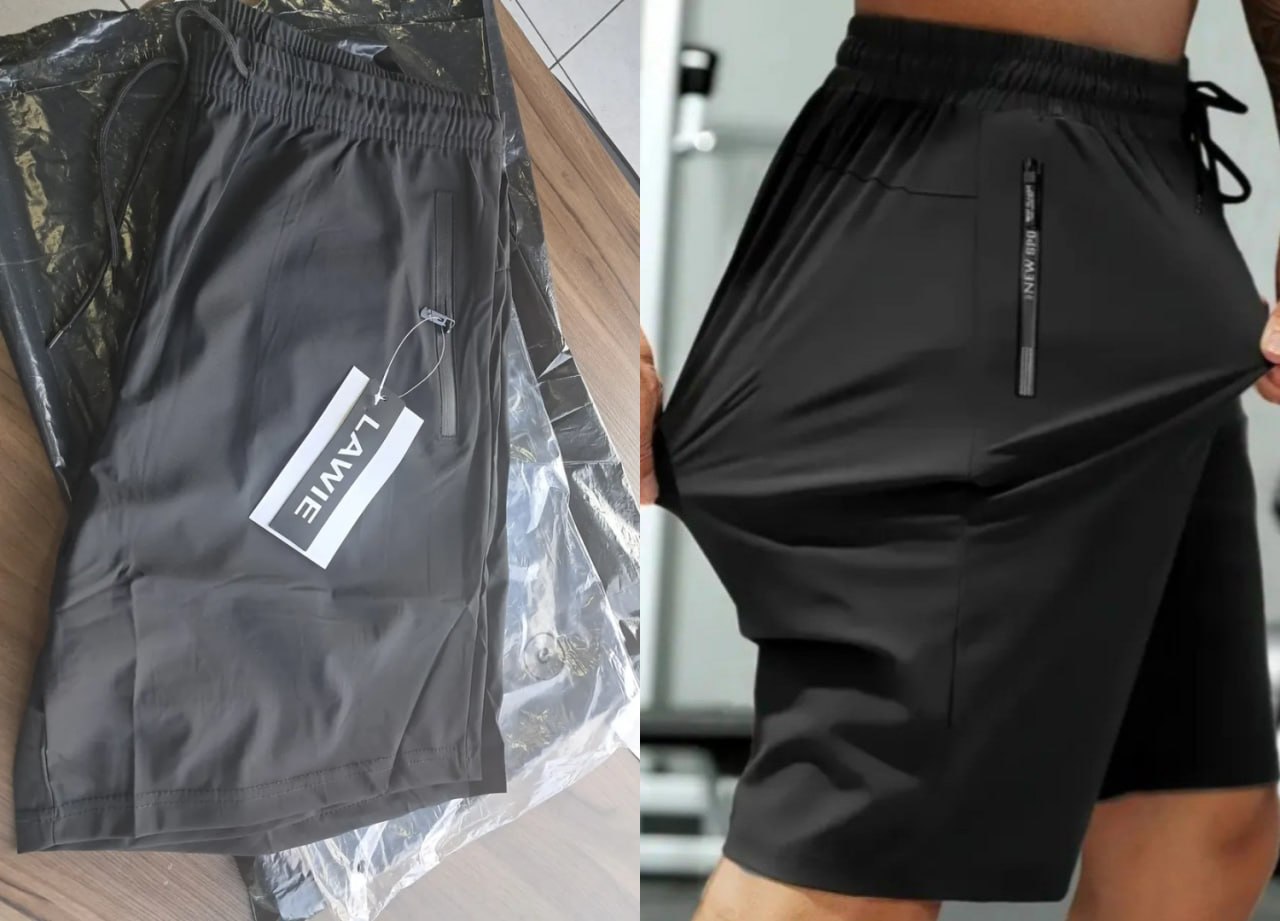 🩳 Short Esportivo Slim Fit Com Elastano